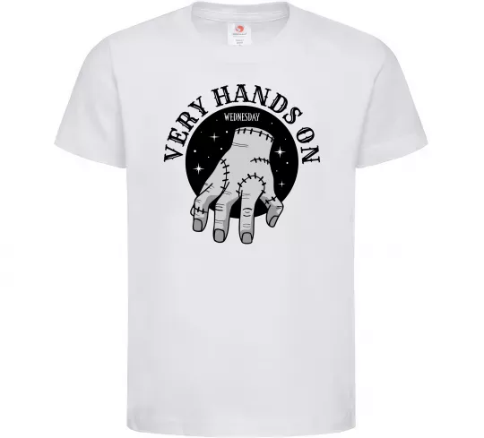 Дитяча футболка Very hands on Білий фото