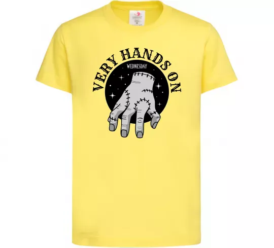 Дитяча футболка Very hands on Лимонний фото