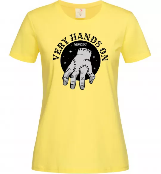 Женская футболка Very hands on Лимонный фото