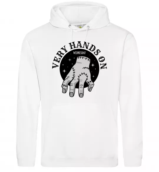 Чоловіча толстовка (худі) Very hands on Білий фото