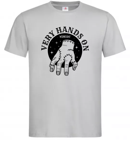 Мужская футболка Very hands on Серый фото