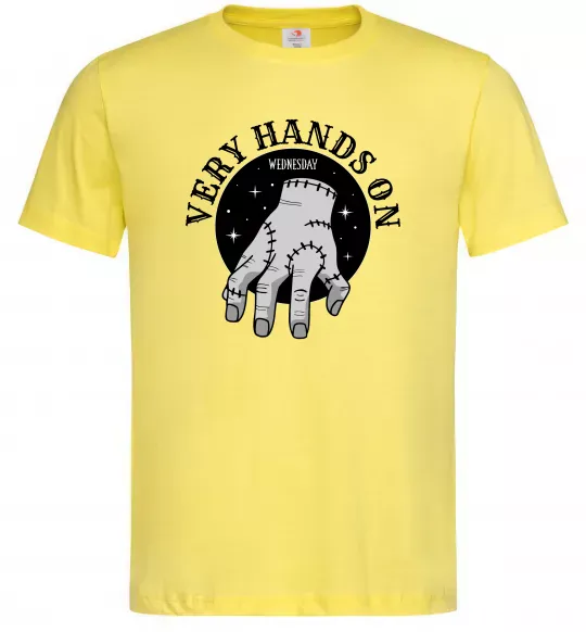Мужская футболка Very hands on Лимонный фото