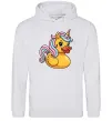 Жіноча толстовка (худі) Unicorn duck Сірий меланж фото