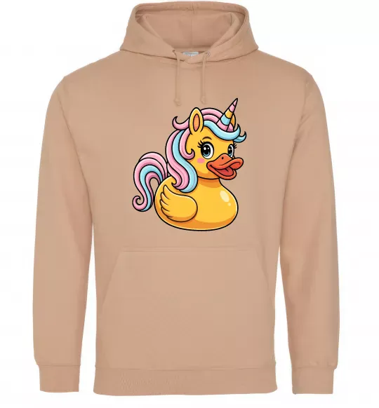 Жіноча толстовка (худі) Unicorn duck Пісочний фото