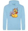 Жіноча толстовка (худі) Unicorn duck Блакитний фото