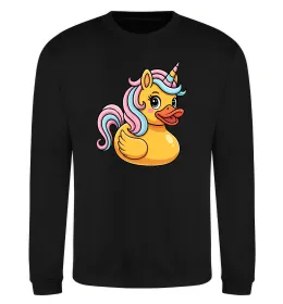 Свитшот Unicorn duck Черный фото