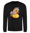 Світшот Unicorn duck Чорний фото