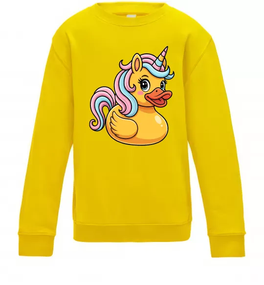 Дитячий світшот Unicorn duck Сонячно жовтий фото