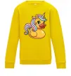 Дитячий світшот Unicorn duck Сонячно жовтий фото