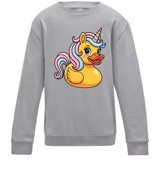 Дитячий світшот Unicorn duck Сірий меланж фото