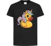 Детская футболка Unicorn duck Черный фото