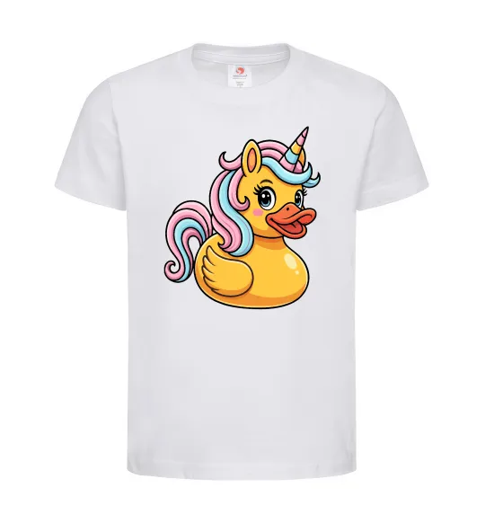 Дитяча футболка Unicorn duck Білий фото