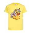 Дитяча футболка Unicorn duck Лимонний фото