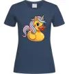 Женская футболка Unicorn duck Темно-синий фото