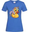 Женская футболка Unicorn duck Ярко-синий фото
