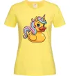 Женская футболка Unicorn duck Лимонный фото