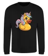 Світшот Unicorn duck Чорний фото