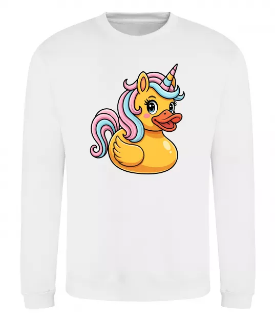 Світшот Unicorn duck Білий фото