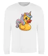 Світшот Unicorn duck Білий фото