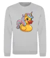 Світшот Unicorn duck Сірий меланж фото