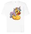 Футболка Оверсайз Unicorn duck Білий фото