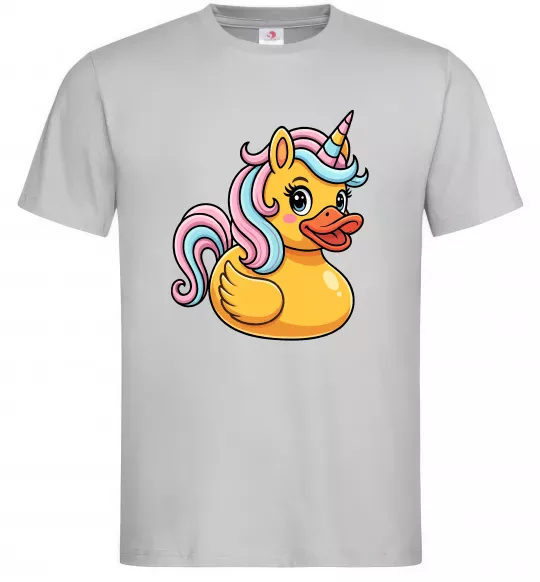 Чоловіча футболка Unicorn duck Сірий фото