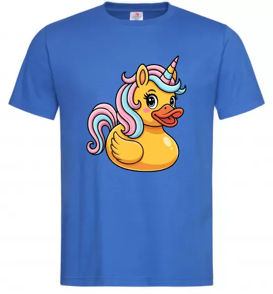 Чоловіча футболка Unicorn duck Яскраво-синій фото