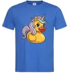 Чоловіча футболка Unicorn duck Яскраво-синій фото