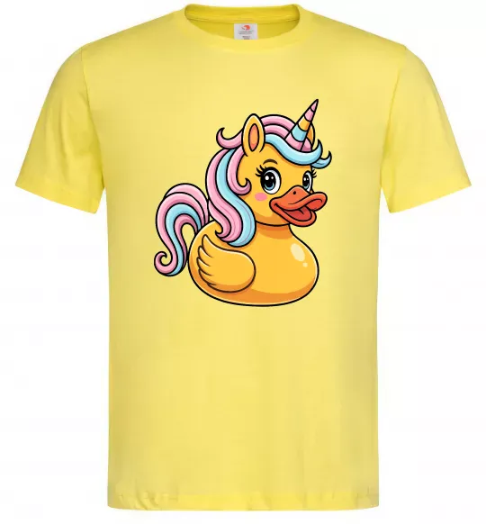Чоловіча футболка Unicorn duck Лимонний фото