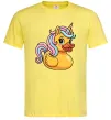 Чоловіча футболка Unicorn duck Лимонний фото