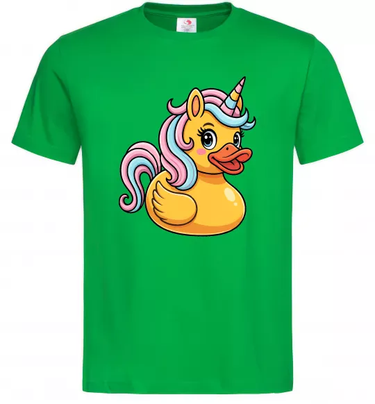 Чоловіча футболка Unicorn duck Зелений фото