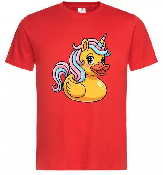 Чоловіча футболка Unicorn duck Червоний фото
