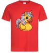 Чоловіча футболка Unicorn duck Червоний фото