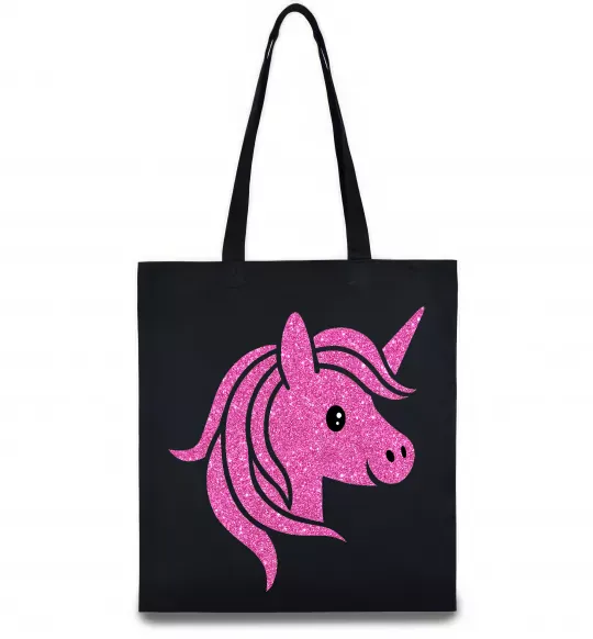 Эко-сумка Sparkle unicorn Черный фото