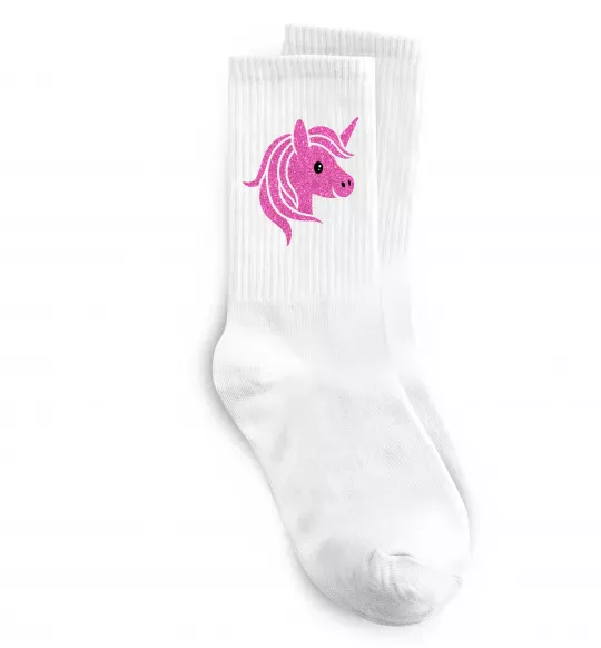Носки Sparkle unicorn Белый фото