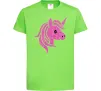 Дитяча футболка Sparkle unicorn Лаймовий фото
