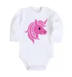 Дитячий бодік Sparkle unicorn Білий фото