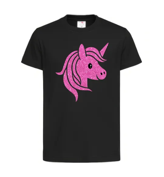 Дитяча футболка Sparkle unicorn Чорний фото