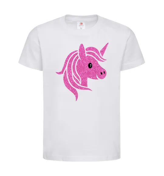 Дитяча футболка Sparkle unicorn Білий фото