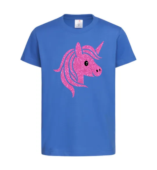 Дитяча футболка Sparkle unicorn Яскраво-синій фото