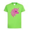 Дитяча футболка Sparkle unicorn Лаймовий фото