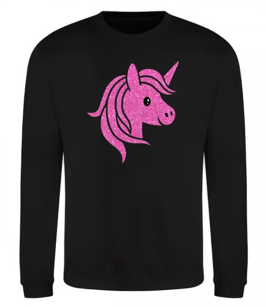 Світшот Sparkle unicorn Чорний фото