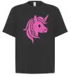Футболка Оверсайз Sparkle unicorn Чорний фото