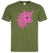 Чоловіча футболка Sparkle unicorn Оливковий фото