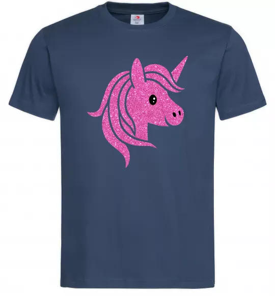 Чоловіча футболка Sparkle unicorn Темно-синій фото