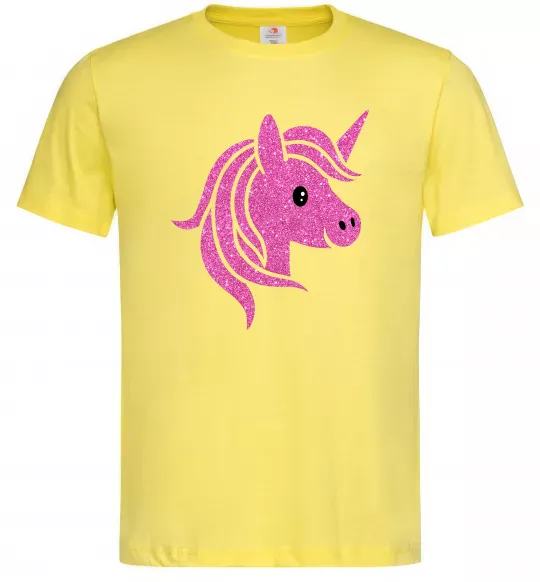 Чоловіча футболка Sparkle unicorn Лимонний фото