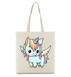 Эко-сумка Rainbowdash unicorn Бежевый Эко-сумка Rainbowdash unicorn Бежевый фото