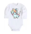 Дитячий бодік Rainbowdash unicorn Білий фото