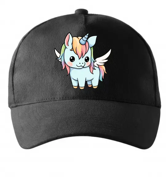 Кепка Rainbowdash unicorn Черный фото