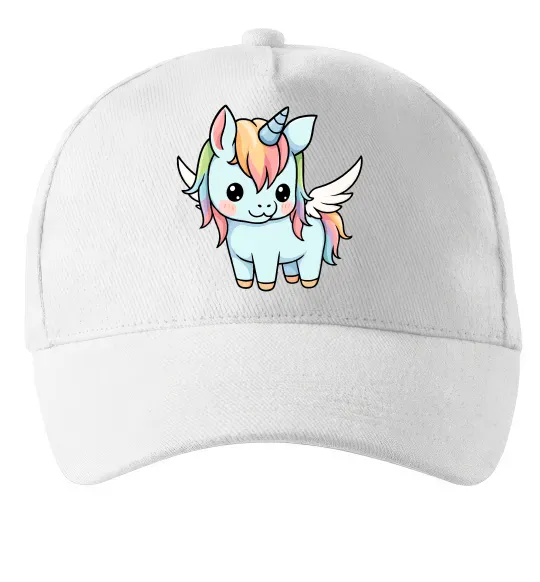 Кепка Rainbowdash unicorn Белый фото